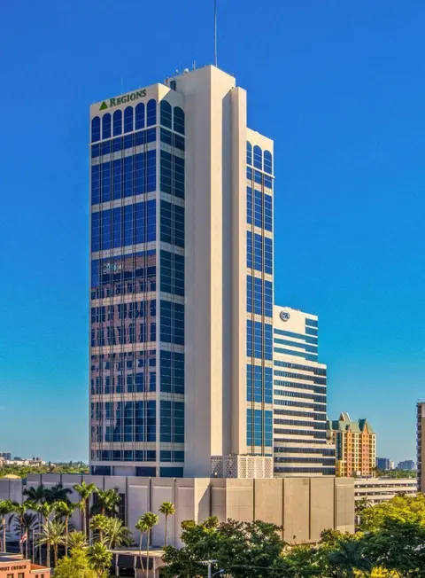 One Financial Plaza office tower in Downtown Fort Lauderdale, Florida